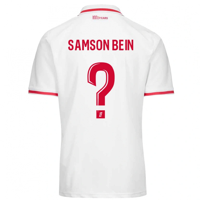 Danxen Kid Sirak Samson Bein #0 White Red Home Jersey 2024/25 T-Shirt