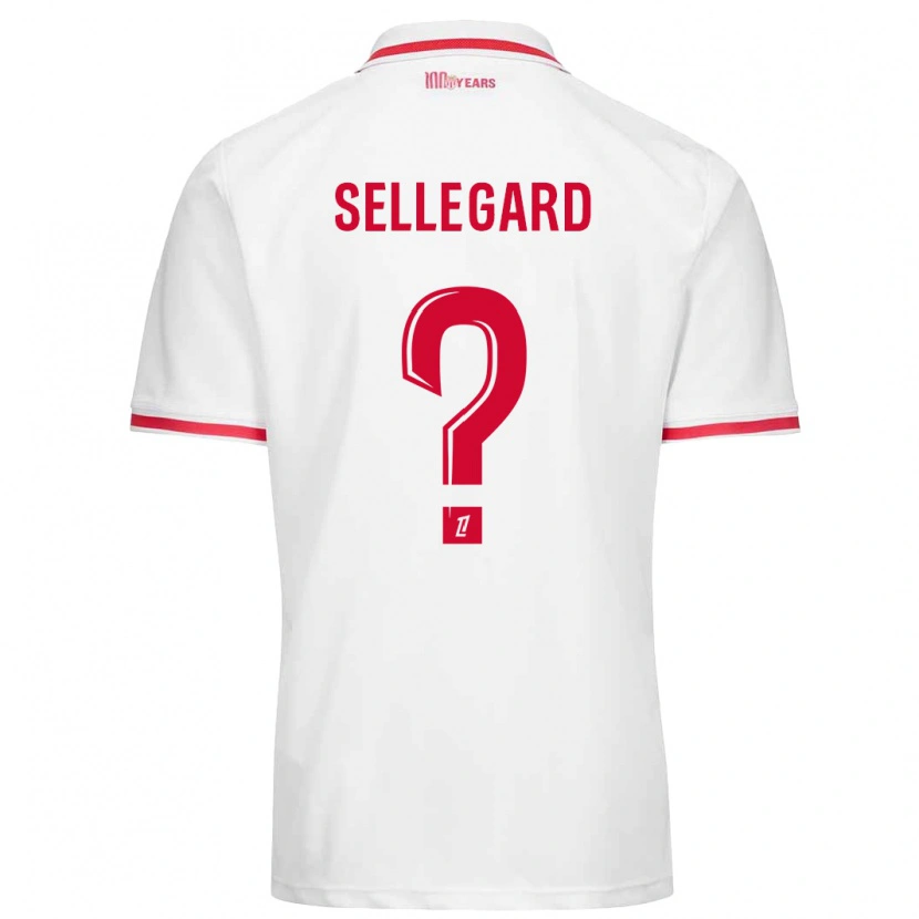 Danxen Kid Alexander Sellegard #0 White Red Home Jersey 2024/25 T-Shirt