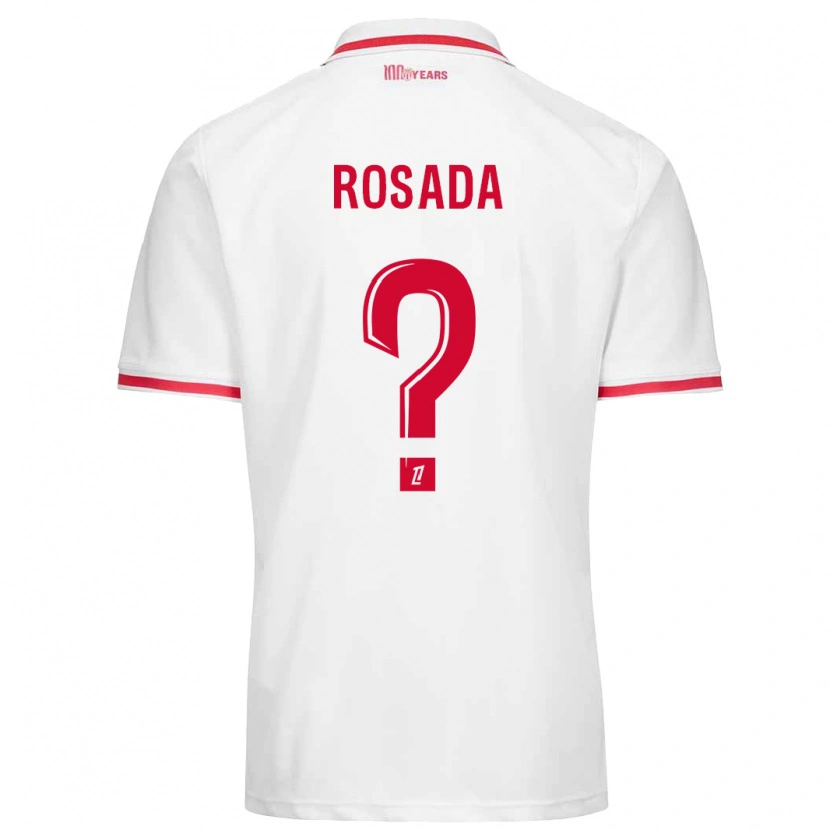 Danxen Kid Riley Rosada #0 White Red Home Jersey 2024/25 T-Shirt