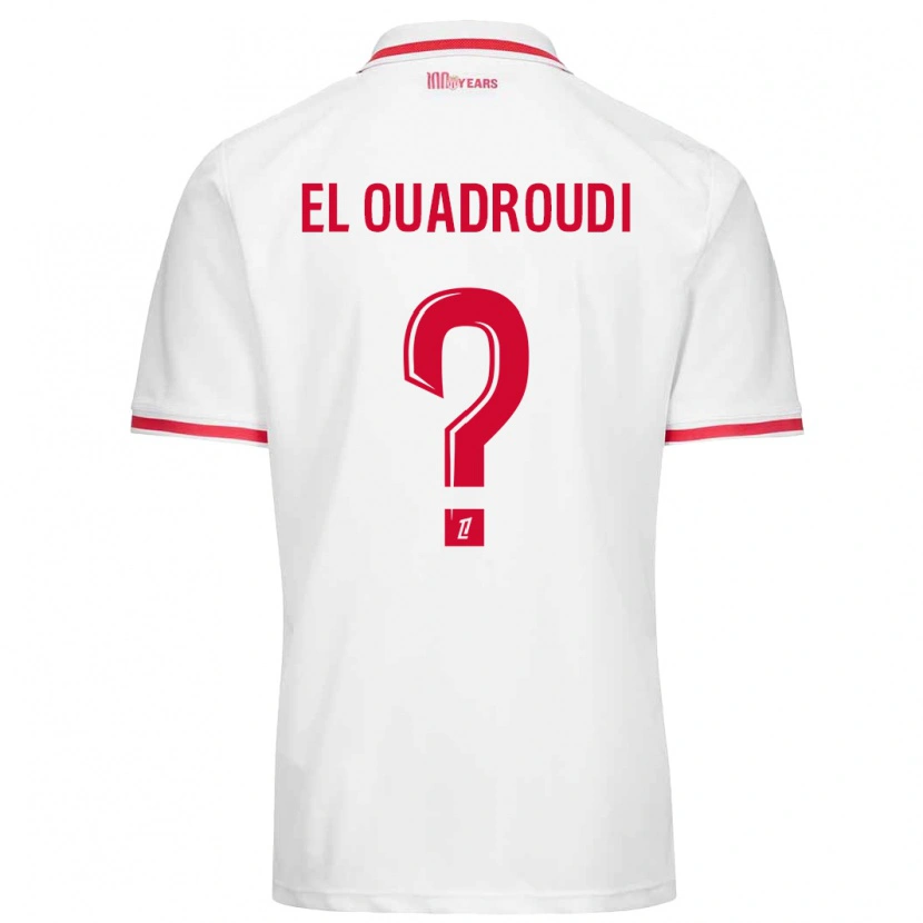 Danxen Kid Imrane El Ouadroudi #0 White Red Home Jersey 2024/25 T-Shirt