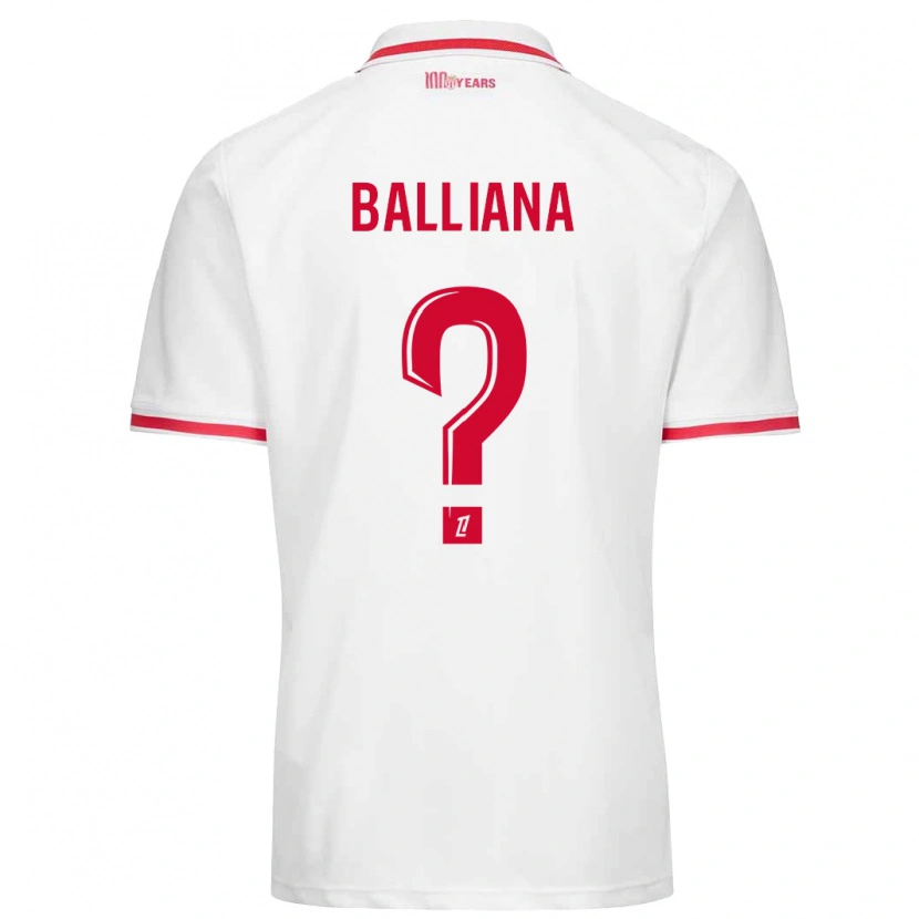 Danxen Kid David Balliana #0 White Red Home Jersey 2024/25 T-Shirt