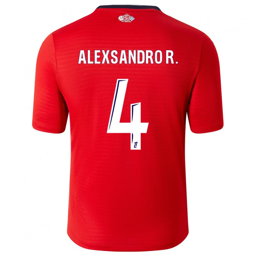 Danxen Kid Alexsandro #4 Red White Home Jersey 2024/25 T-Shirt