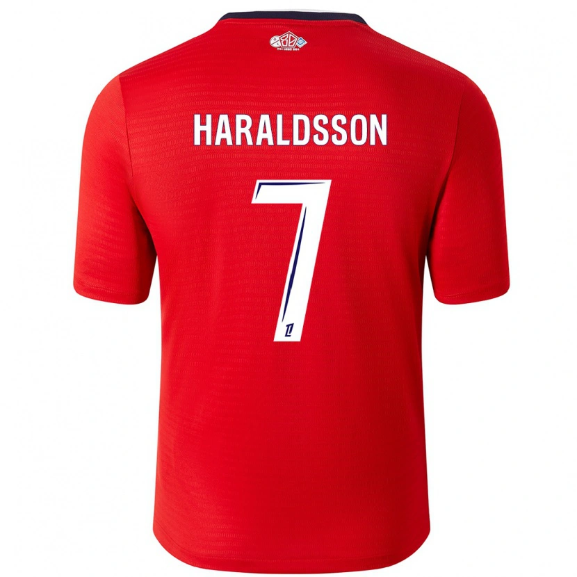 Danxen Kid Hákon Arnar Haraldsson #7 Red White Home Jersey 2024/25 T-Shirt