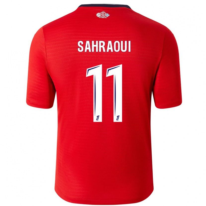 Danxen Kid Osame Sahraoui #11 Red White Home Jersey 2024/25 T-Shirt