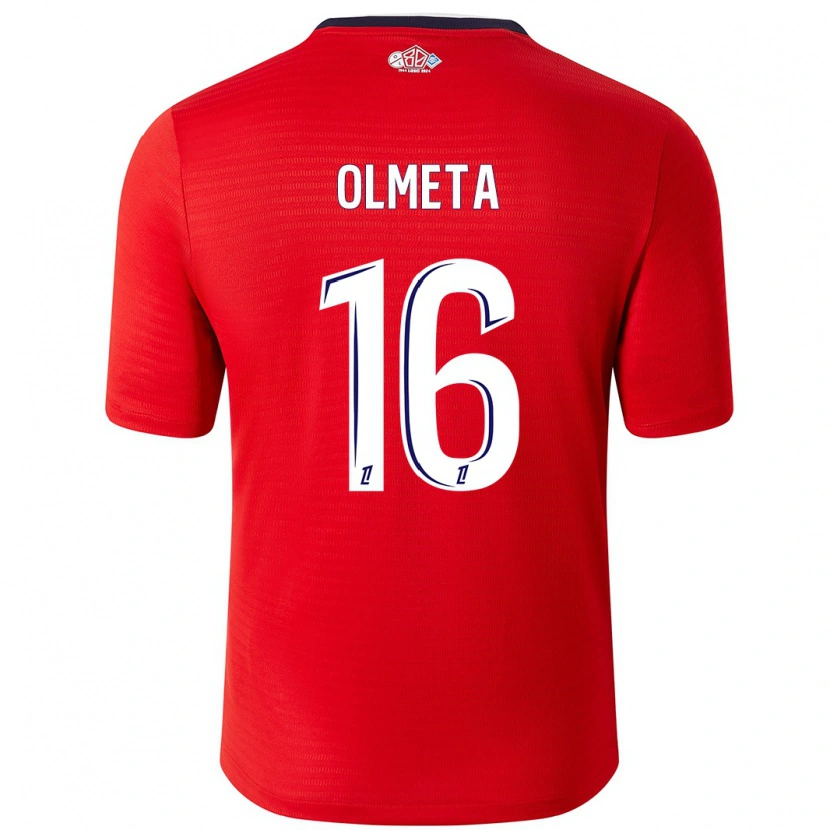 Danxen Kid Lisandru Olmeta #16 Red White Home Jersey 2024/25 T-Shirt