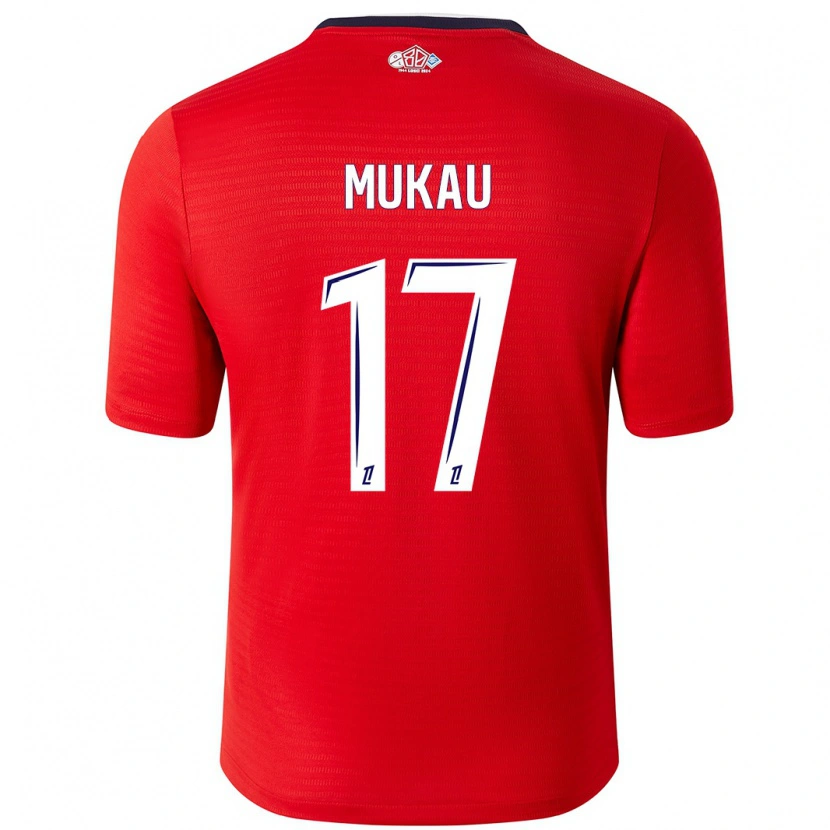 Danxen Kid Ngal'ayel Mukau #17 Red White Home Jersey 2024/25 T-Shirt