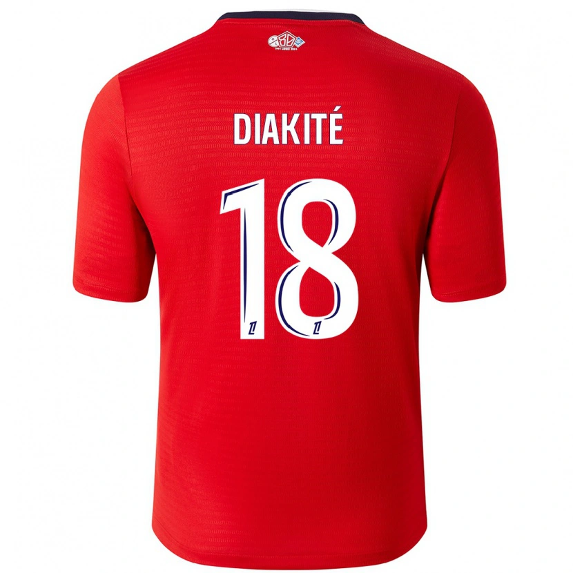 Danxen Kid Bafodé Diakité #18 Red White Home Jersey 2024/25 T-Shirt