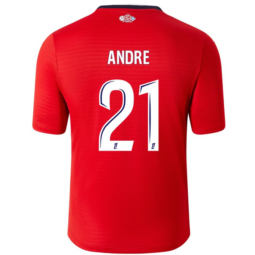 Danxen Kid Benjamin André #21 Red White Home Jersey 2024/25 T-Shirt