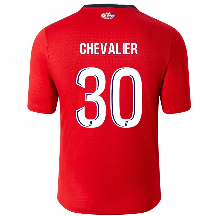 Danxen Kid Lucas Chevalier #30 Red White Home Jersey 2024/25 T-Shirt