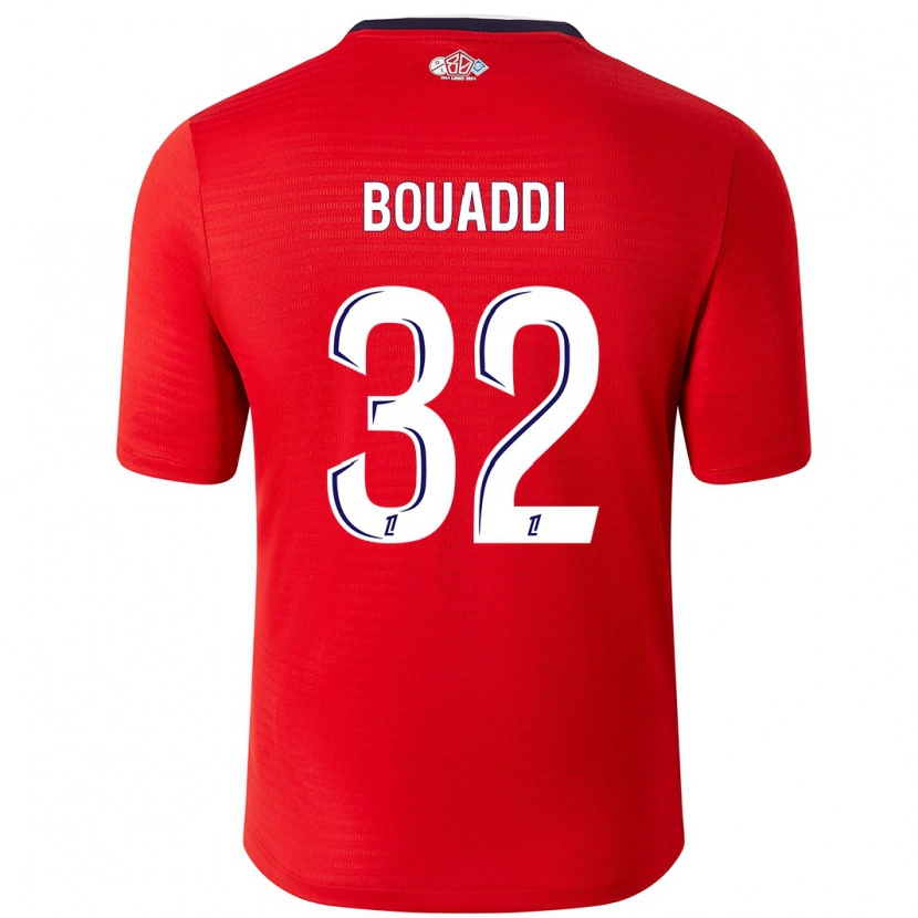 Danxen Kid Ayyoub Bouaddi #32 Red White Home Jersey 2024/25 T-Shirt