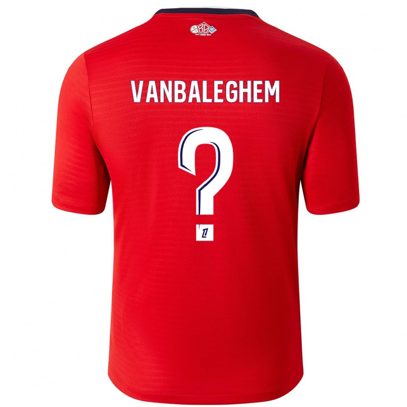 Danxen Kid Valentin Vanbaleghem #0 Red White Home Jersey 2024/25 T-Shirt