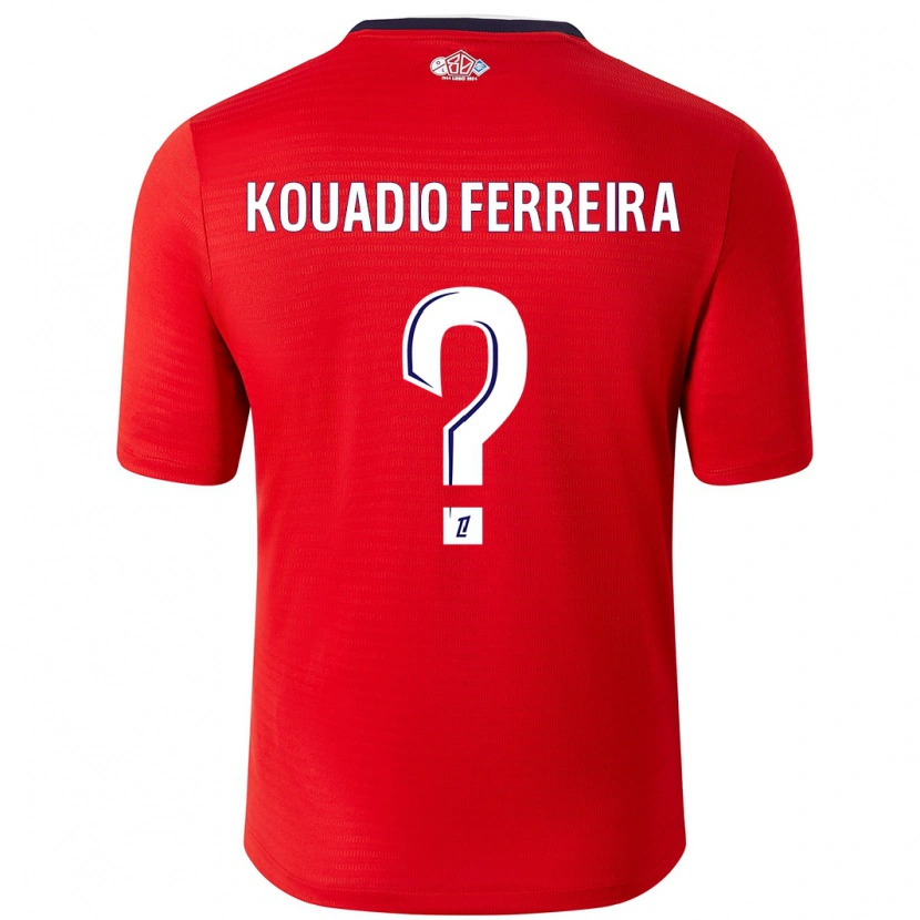 Danxen Kid Wilfrid Kouadio Ferreira #0 Red White Home Jersey 2024/25 T-Shirt