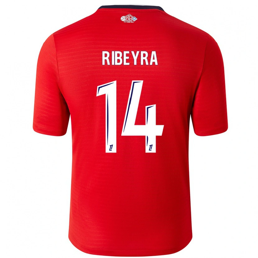 Danxen Kid Anaïs Ribeyra #14 Red White Home Jersey 2024/25 T-Shirt