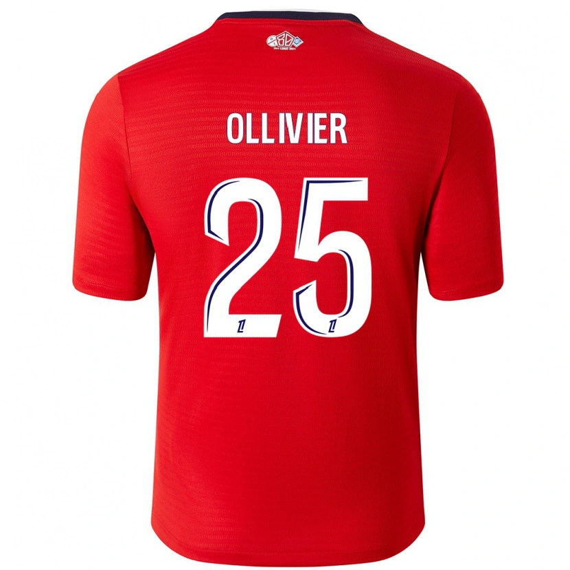 Danxen Kid Agathe Ollivier #25 Red White Home Jersey 2024/25 T-Shirt