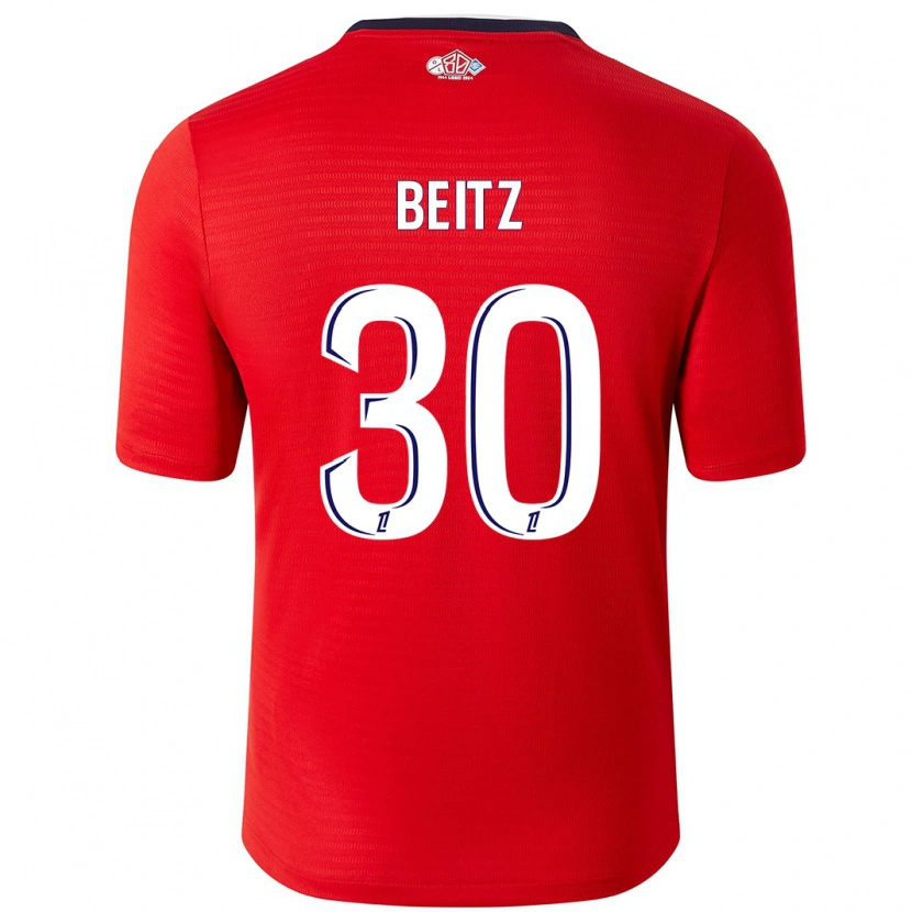 Danxen Kid Taylor Beitz #30 Red White Home Jersey 2024/25 T-Shirt