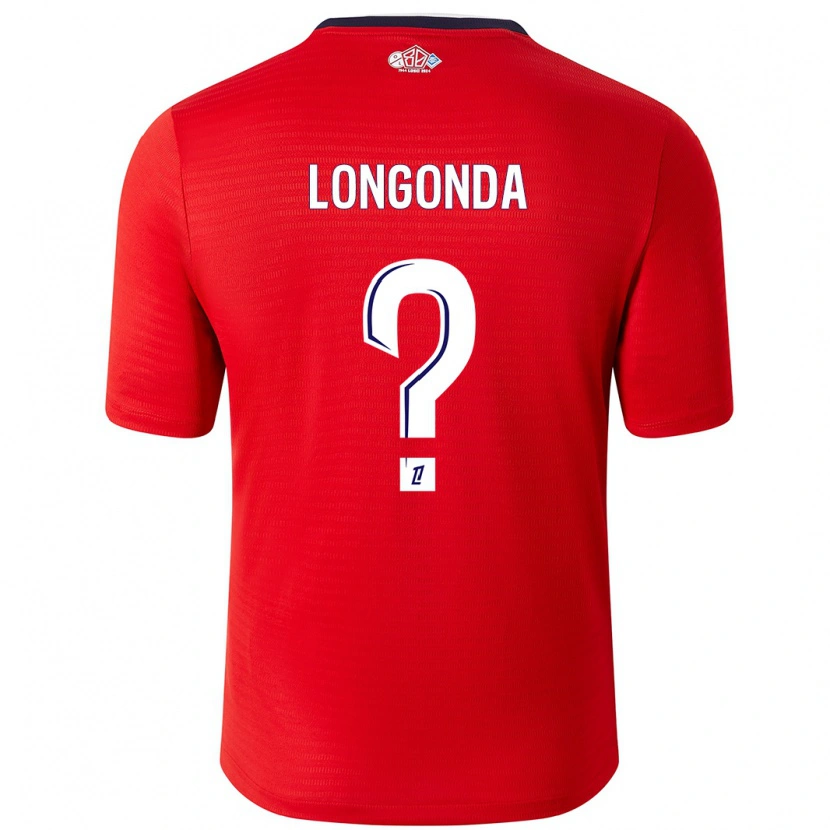 Danxen Kid Jean-Pierre Longonda #0 Red White Home Jersey 2024/25 T-Shirt