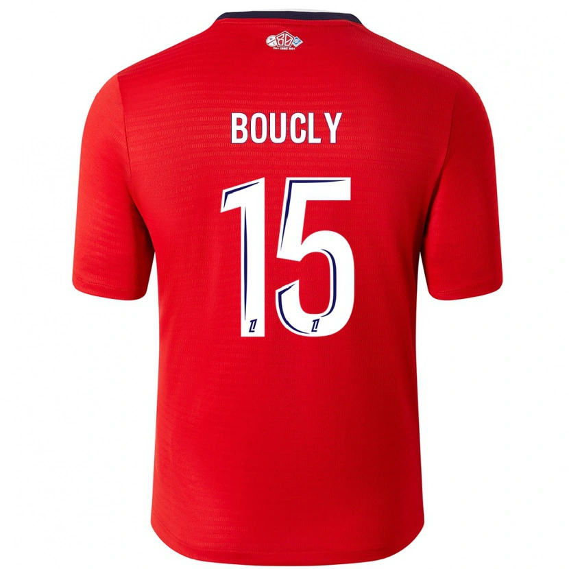 Danxen Kid Maite Boucly #15 Red White Home Jersey 2024/25 T-Shirt