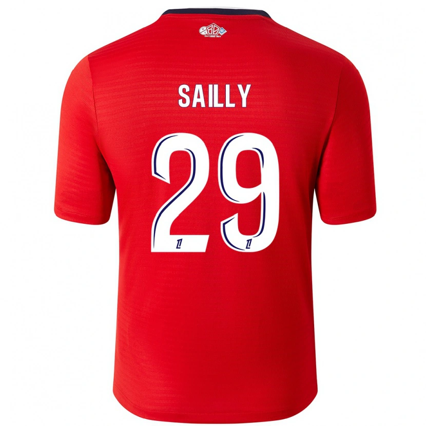 Danxen Kid Charlotte Sailly #29 Red White Home Jersey 2024/25 T-Shirt