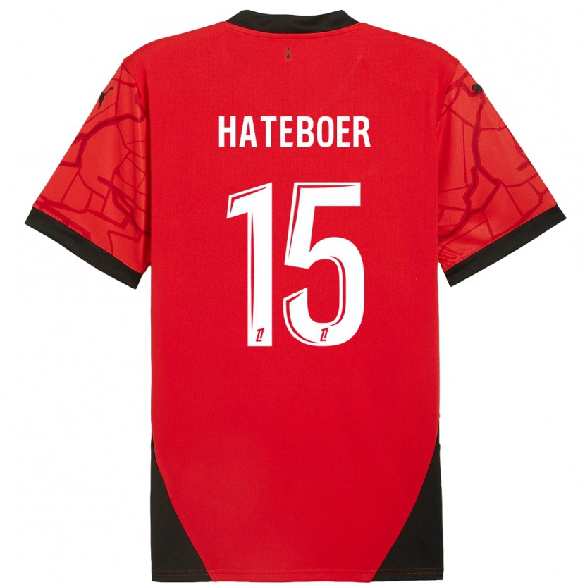 Danxen Kid Hans Hateboer #15 Red Black Home Jersey 2024/25 T-Shirt