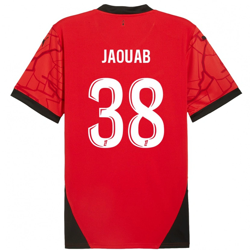 Danxen Kid Mohamed Jaouab #38 Red Black Home Jersey 2024/25 T-Shirt