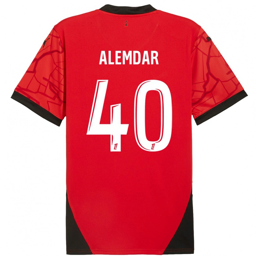 Danxen Kid Doğan Alemdar #40 Red Black Home Jersey 2024/25 T-Shirt