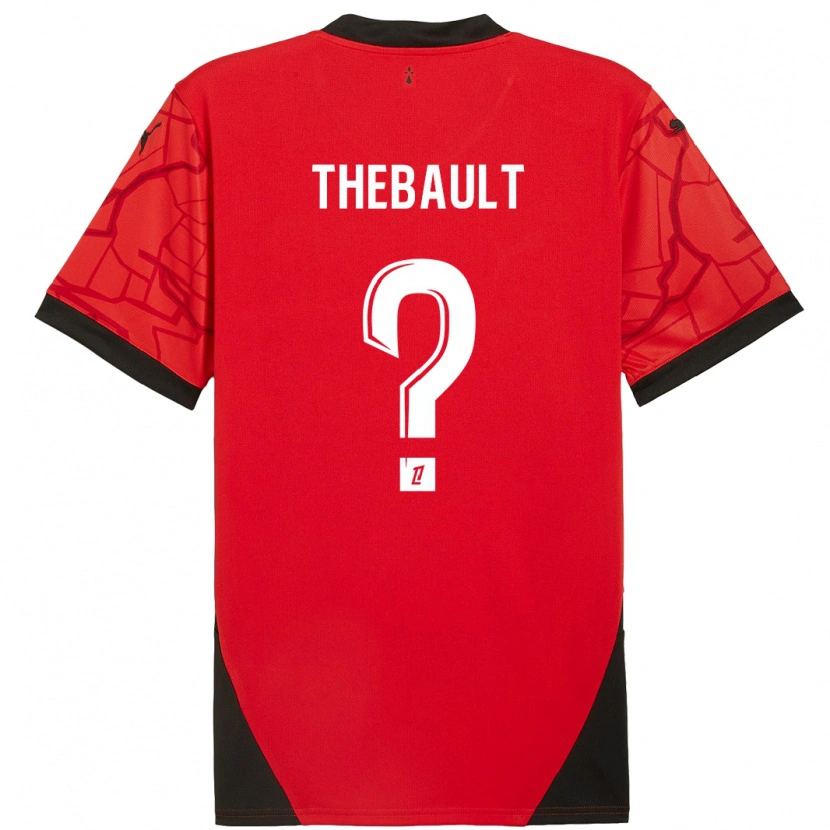 Danxen Kid Yaël Thébault #0 Red Black Home Jersey 2024/25 T-Shirt