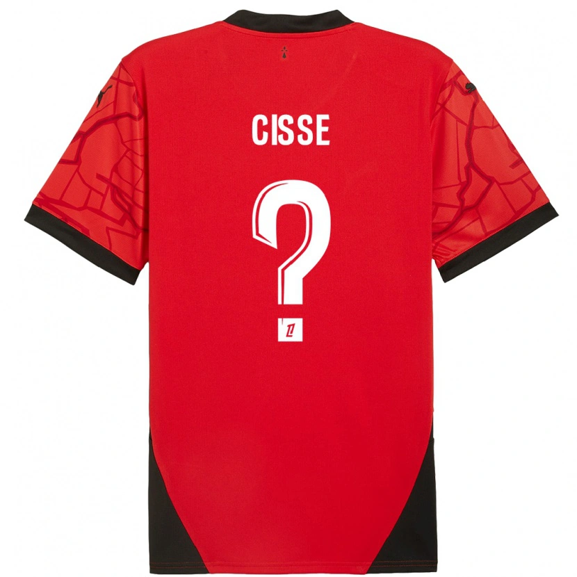 Danxen Kid Djaoui Cissé #0 Red Black Home Jersey 2024/25 T-Shirt