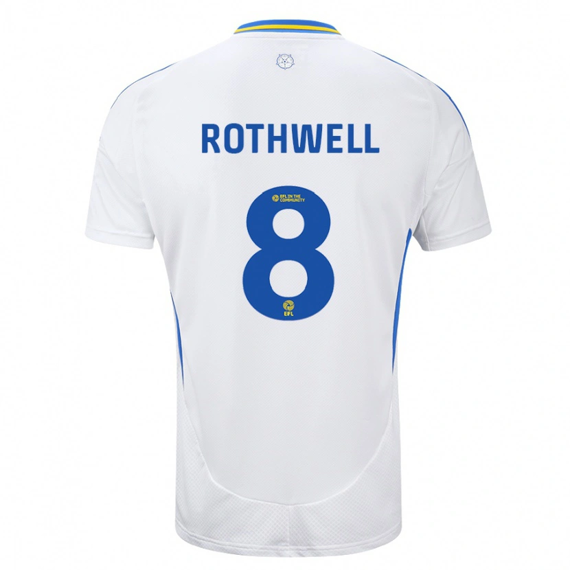 Danxen Kid Joe Rothwell #8 White Blue Home Jersey 2024/25 T-Shirt