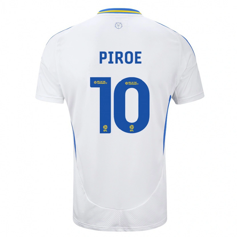 Danxen Kid Joël Piroe #10 White Blue Home Jersey 2024/25 T-Shirt