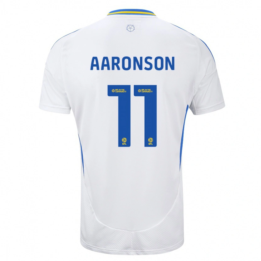 Danxen Kid Brenden Aaronson #11 White Blue Home Jersey 2024/25 T-Shirt