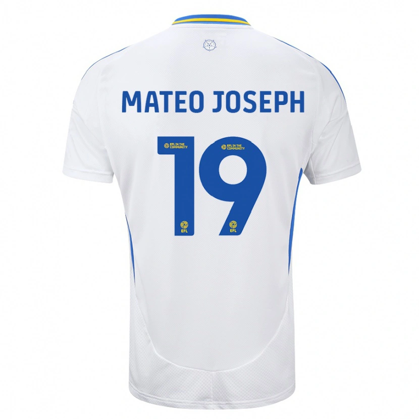 Danxen Kid Mateo Joseph #19 White Blue Home Jersey 2024/25 T-Shirt