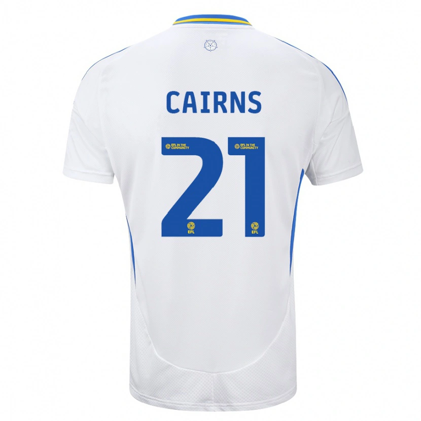 Danxen Kid Alex Cairns #21 White Blue Home Jersey 2024/25 T-Shirt