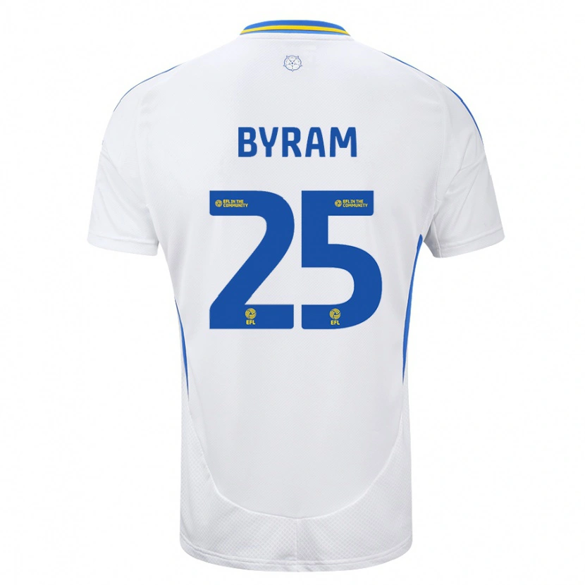 Danxen Kid Sam Byram #25 White Blue Home Jersey 2024/25 T-Shirt