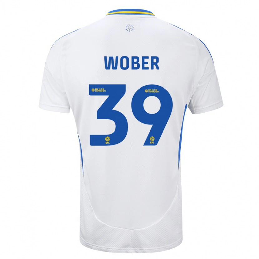 Danxen Kid Maximilian Wöber #39 White Blue Home Jersey 2024/25 T-Shirt