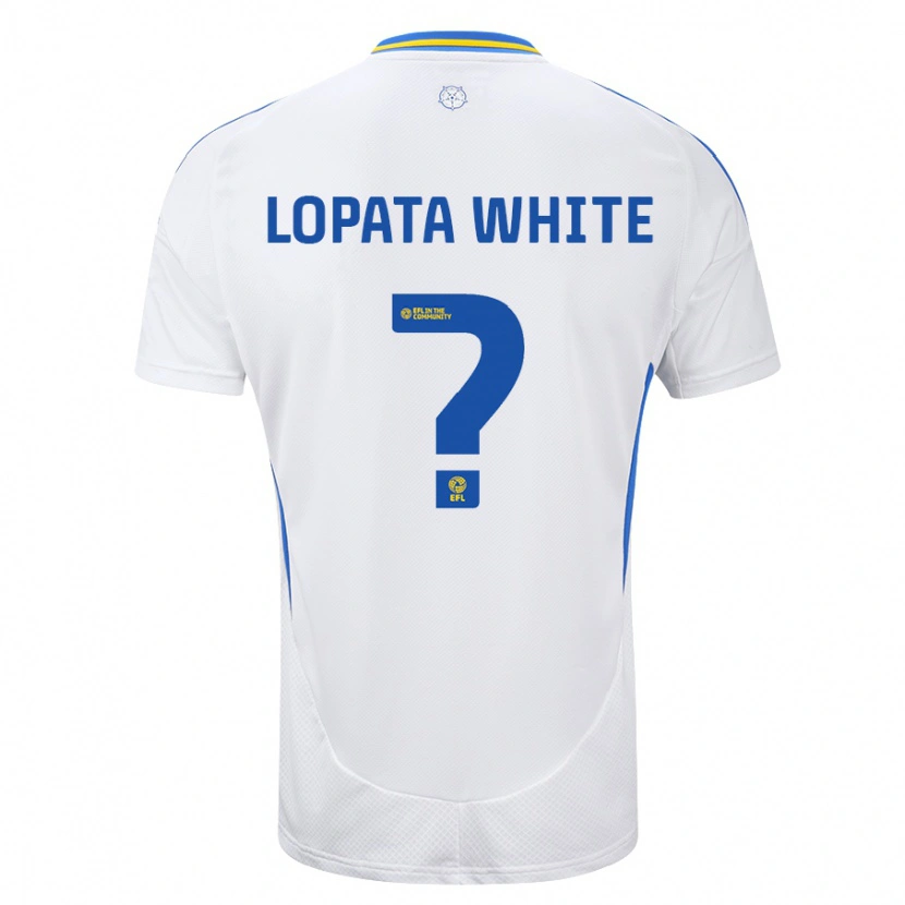 Danxen Kid Reuben Lopata-White #0 White Blue Home Jersey 2024/25 T-Shirt