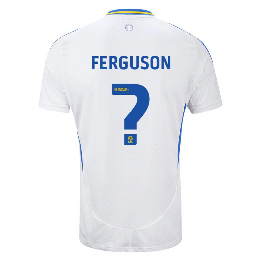 Danxen Kid Connor Ferguson #0 White Blue Home Jersey 2024/25 T-Shirt