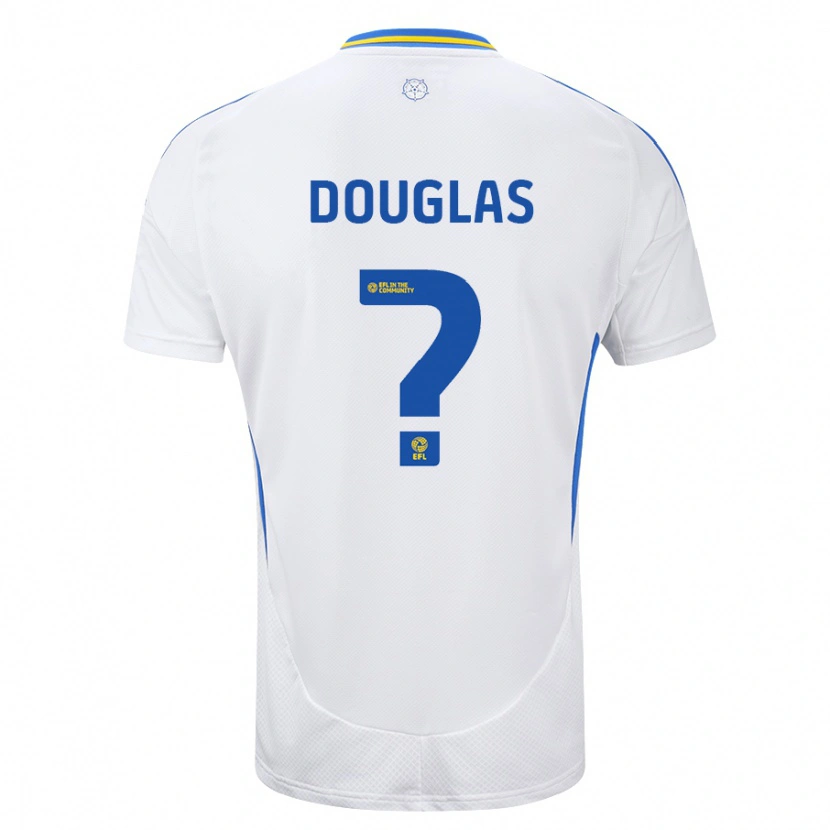 Danxen Kid Connor Douglas #0 White Blue Home Jersey 2024/25 T-Shirt