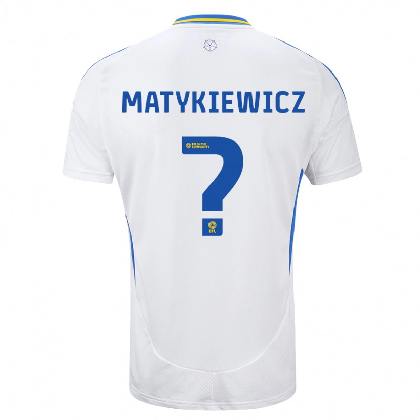 Danxen Kid Luke Matykiewicz #0 White Blue Home Jersey 2024/25 T-Shirt