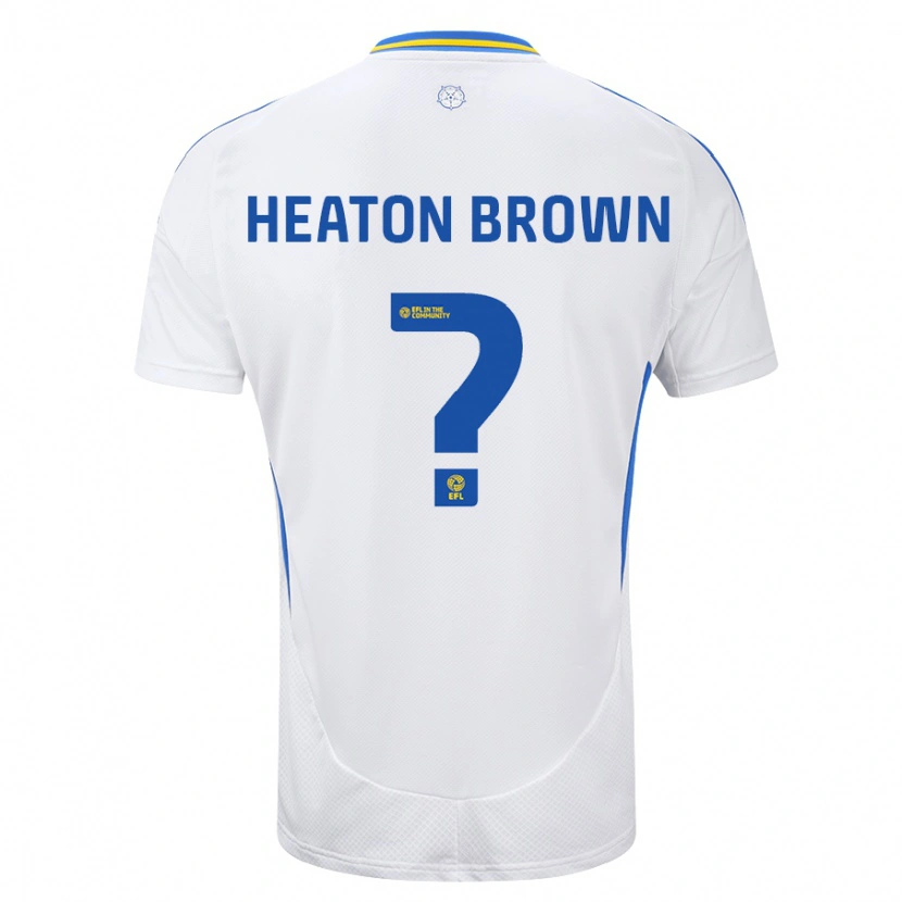 Danxen Kid Heaton Brown #0 White Blue Home Jersey 2024/25 T-Shirt