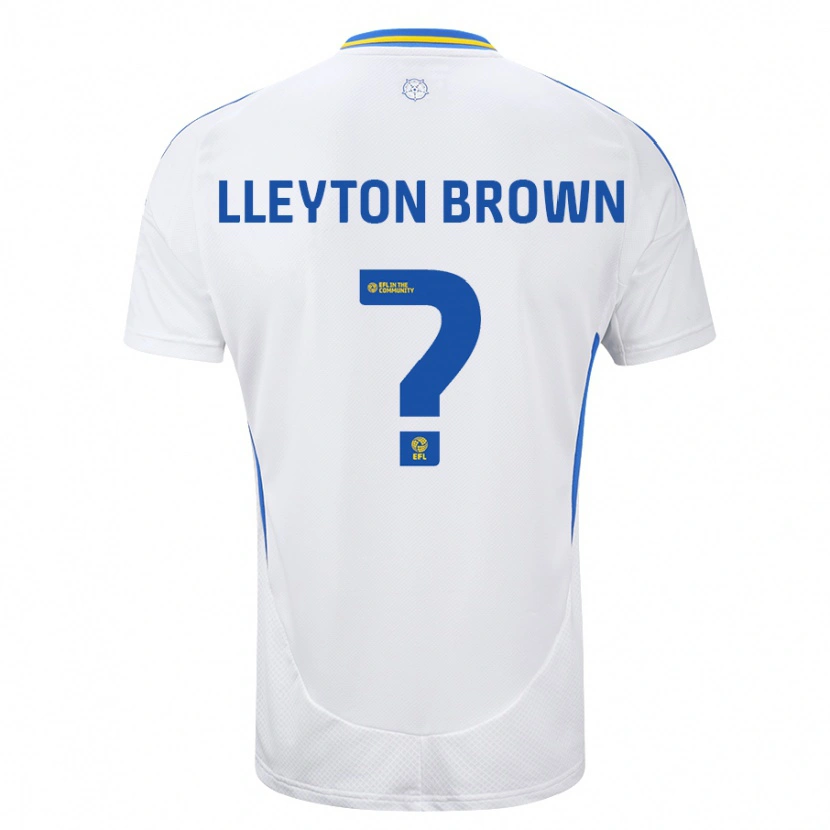 Danxen Kid Lleyton Brown #0 White Blue Home Jersey 2024/25 T-Shirt