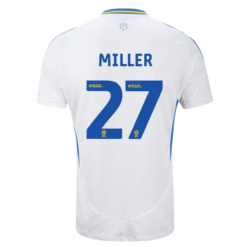 Danxen Kid Amari Miller #27 White Blue Home Jersey 2024/25 T-Shirt