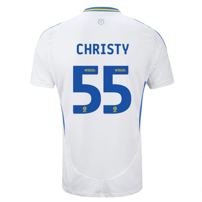 Danxen Kid Harry Christy #55 White Blue Home Jersey 2024/25 T-Shirt