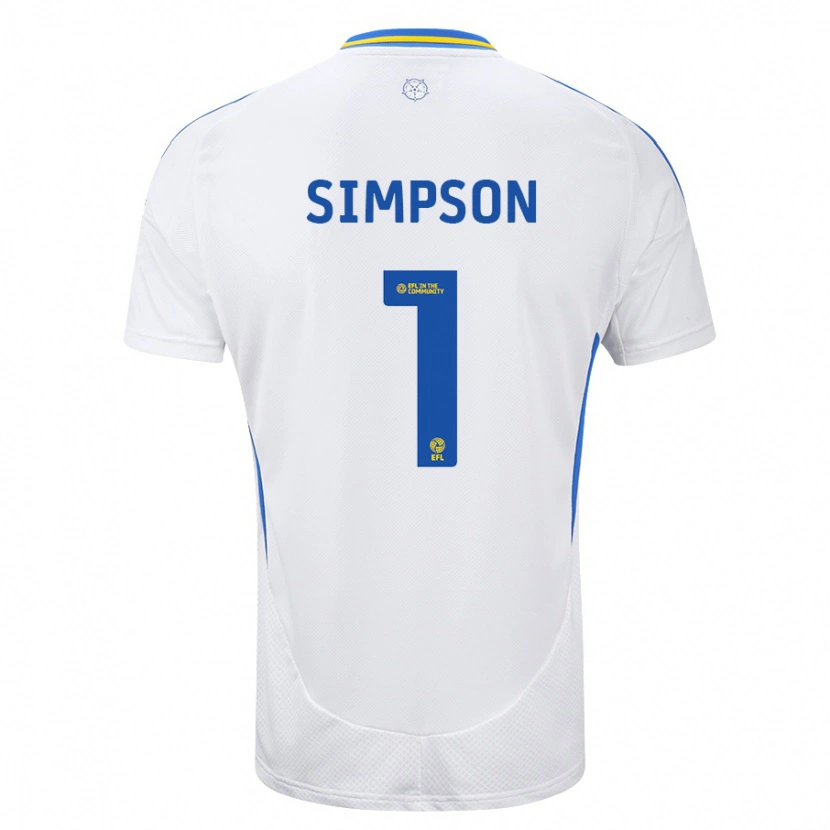 Danxen Kid Carrie Simpson #1 White Blue Home Jersey 2024/25 T-Shirt