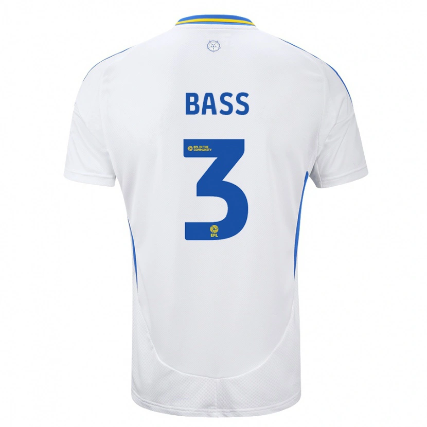 Danxen Kid Rebekah Bass #3 White Blue Home Jersey 2024/25 T-Shirt