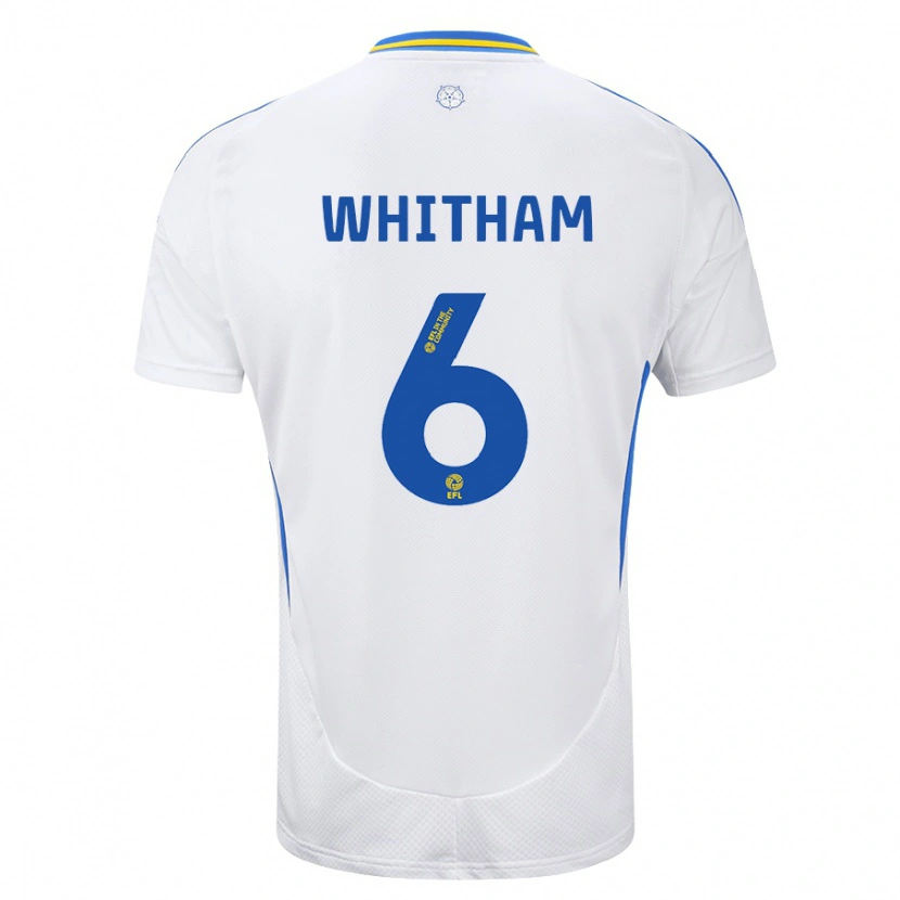 Danxen Kid Danielle Whitham #6 White Blue Home Jersey 2024/25 T-Shirt