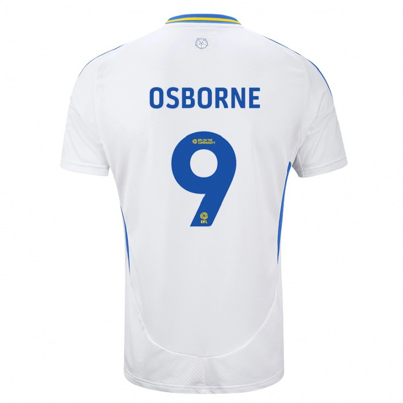 Danxen Kid Jemimah Osborne #9 White Blue Home Jersey 2024/25 T-Shirt