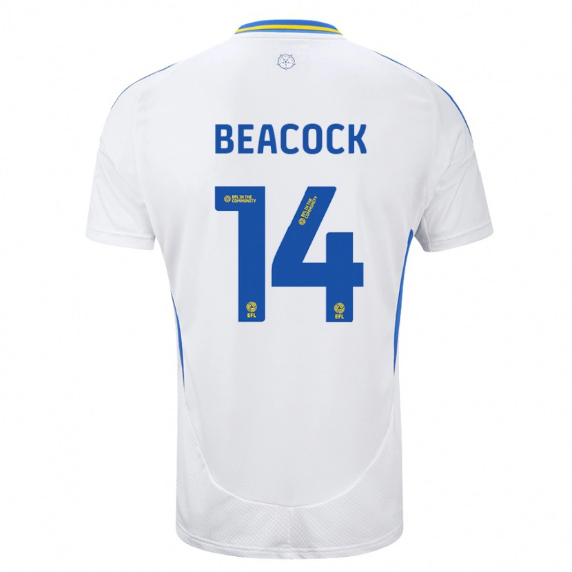 Danxen Kid Molly Beacock #14 White Blue Home Jersey 2024/25 T-Shirt