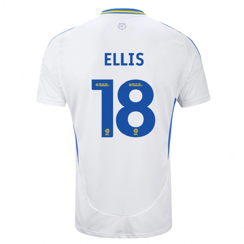 Danxen Kid Macy Ellis #18 White Blue Home Jersey 2024/25 T-Shirt