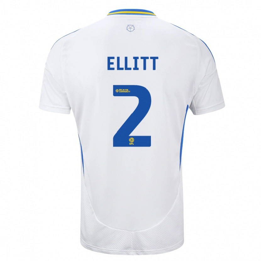 Danxen Kid Izzy Ellitt #2 White Blue Home Jersey 2024/25 T-Shirt