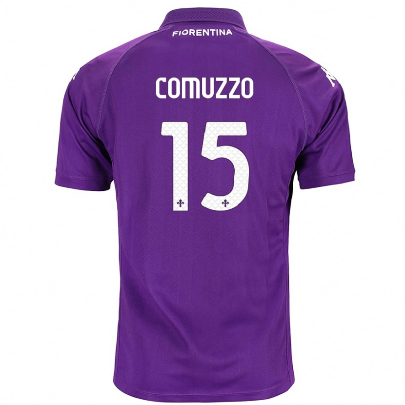 Danxen Kid Pietro Comuzzo #15 Purple Home Jersey 2024/25 T-Shirt